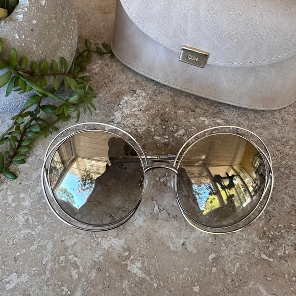 Chloe | Accessories | New Chloe Light Gold Double Rim 
